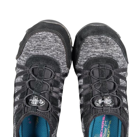 Skechers Shoes Womens 8 Slip On Sneakers Biker Relaxed Fit Memory Foam Leather - Picture 7 of 13